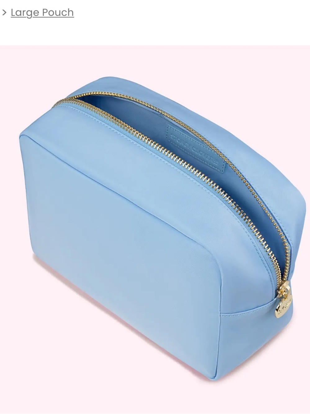 Stoney Clover Lane Large Pouch Periwinkle blue